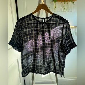 Vintage French Crop Top Y2K